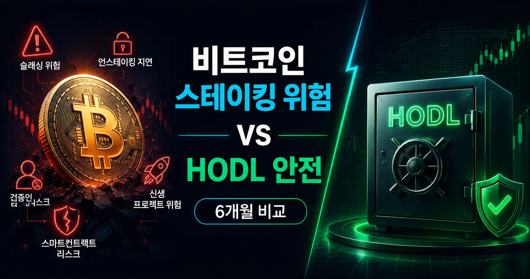 비트코인 스테이킹 위험 vs HODL 안전, 6개월 직접 비교 결과 — Babylon Phase-2 출시 후 6개월간 추적한 비트코인 스테이킹 위험과 HODL 안전을 슬래싱·언스테이킹·기회 비용까지 직접 비교한 분석 결과입니다.